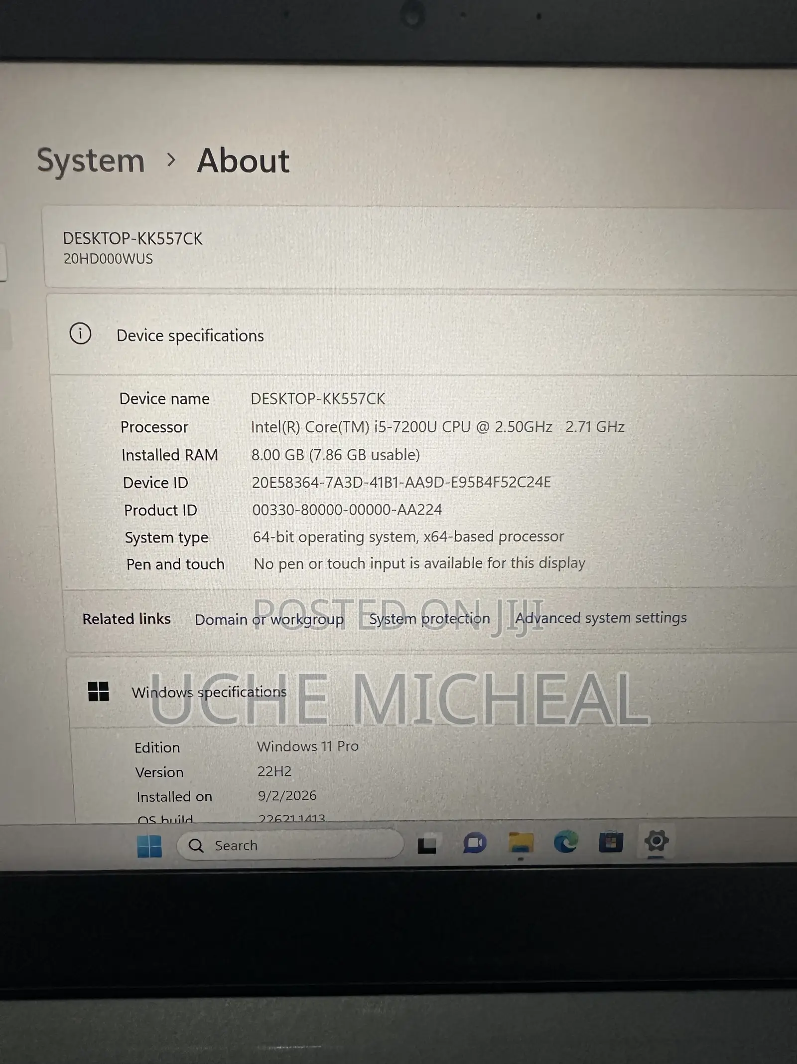 Laptop Lenovo ThinkPad T470 8GB Intel Core i5 SSD 256GB