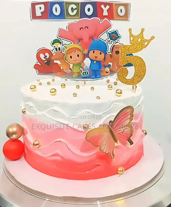 5 Candles Pocoyo Cake