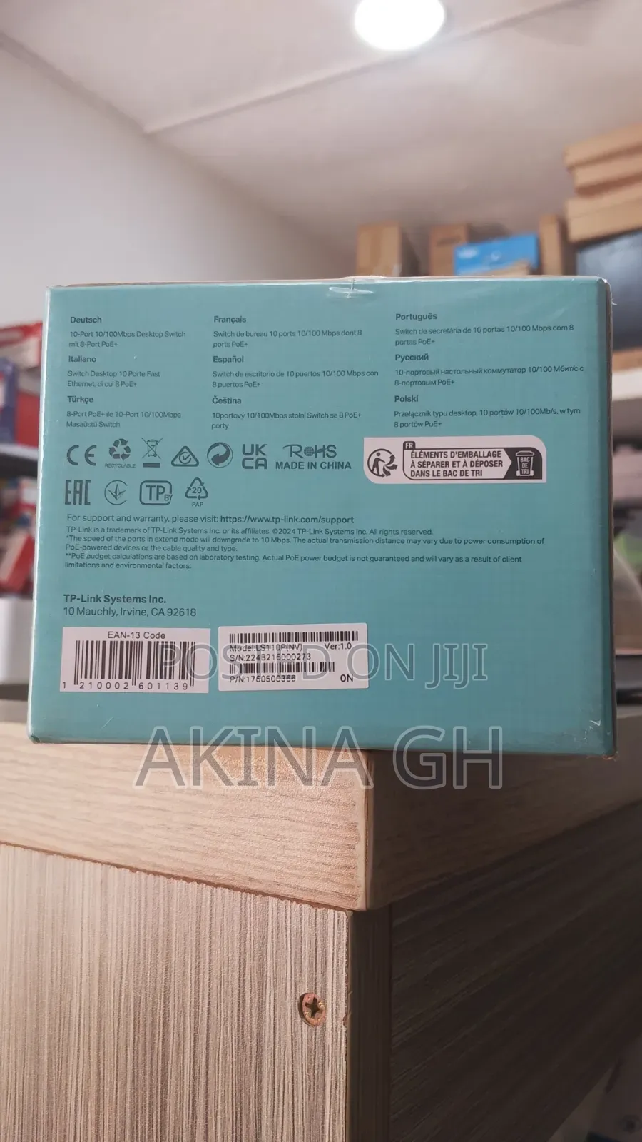 Tp Link 10/100mbps Desktop Poe+ Switch/Ls110