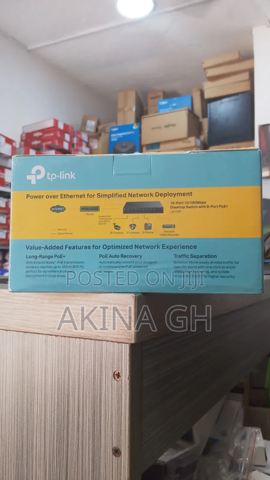 Tp Link 10/100mbps Desktop Poe+ Switch/Ls110