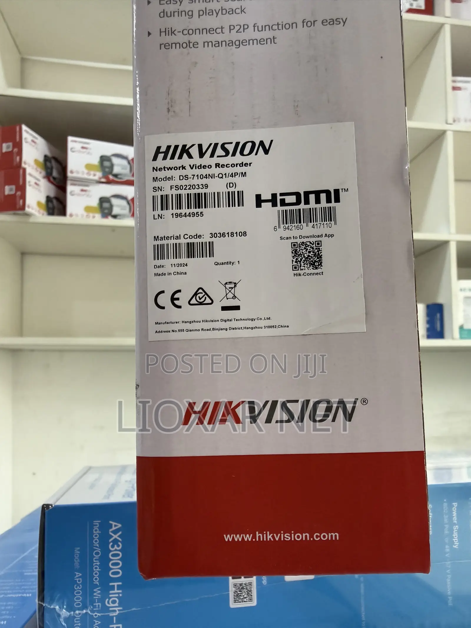 Hikvision 4ch NVR Poe