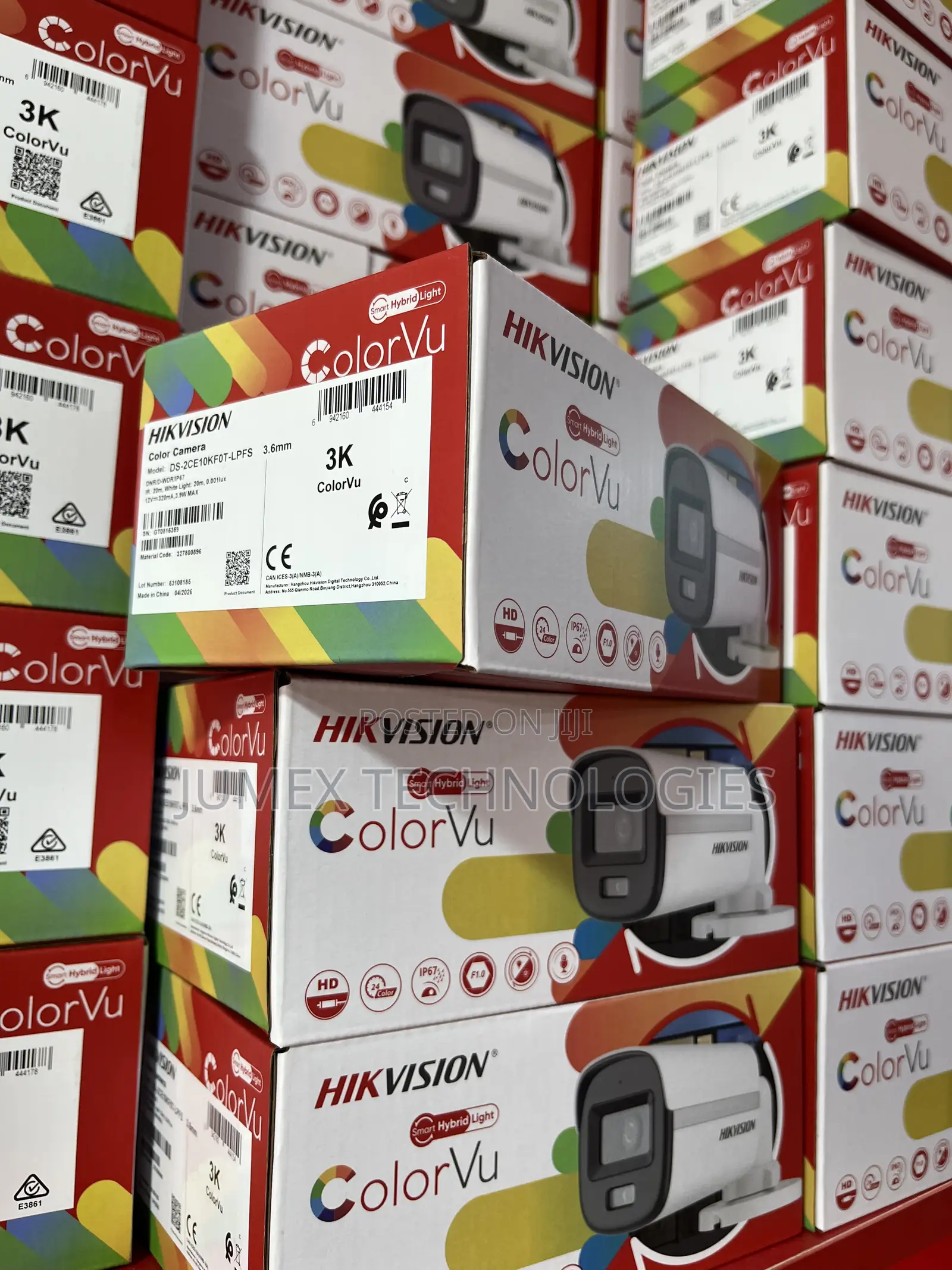 Hikvision Colorvu With Audio 3k/5mp Ds-2ce10kf0t-LPFS Bullet Analog