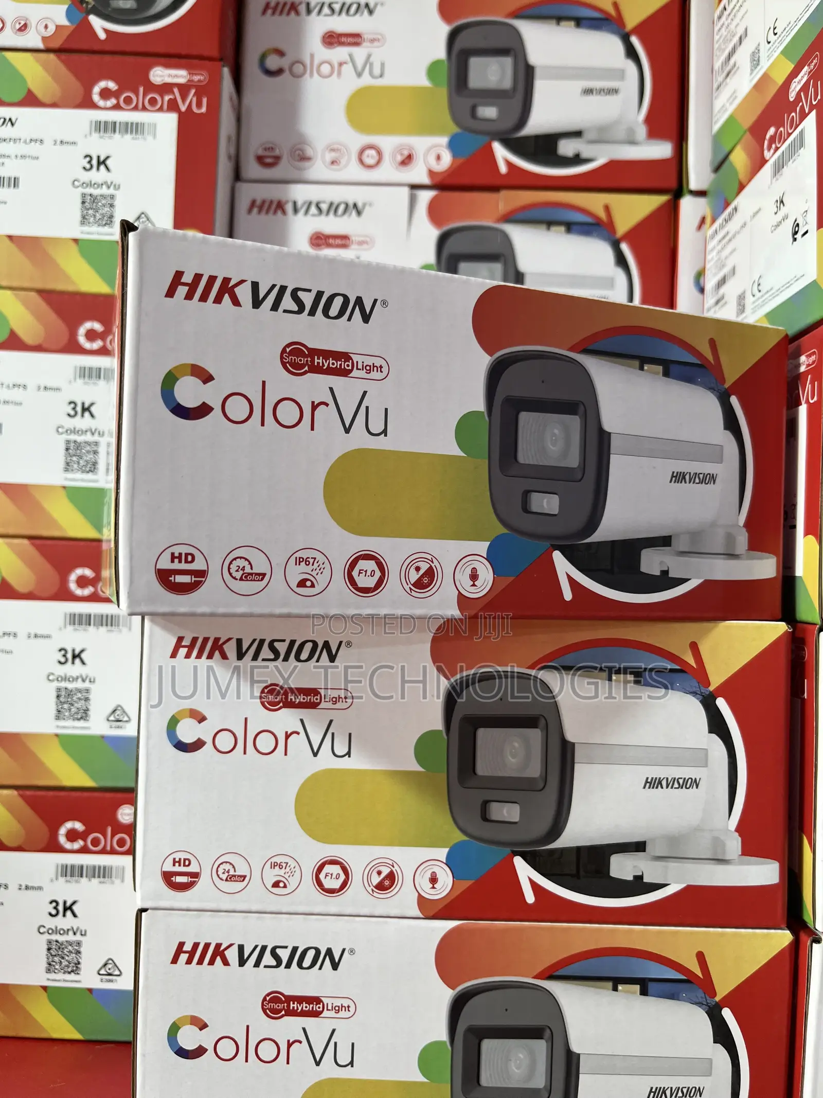 Hikvision Colorvu With Audio 3k/5mp Ds-2ce10kf0t-LPFS Bullet Analog