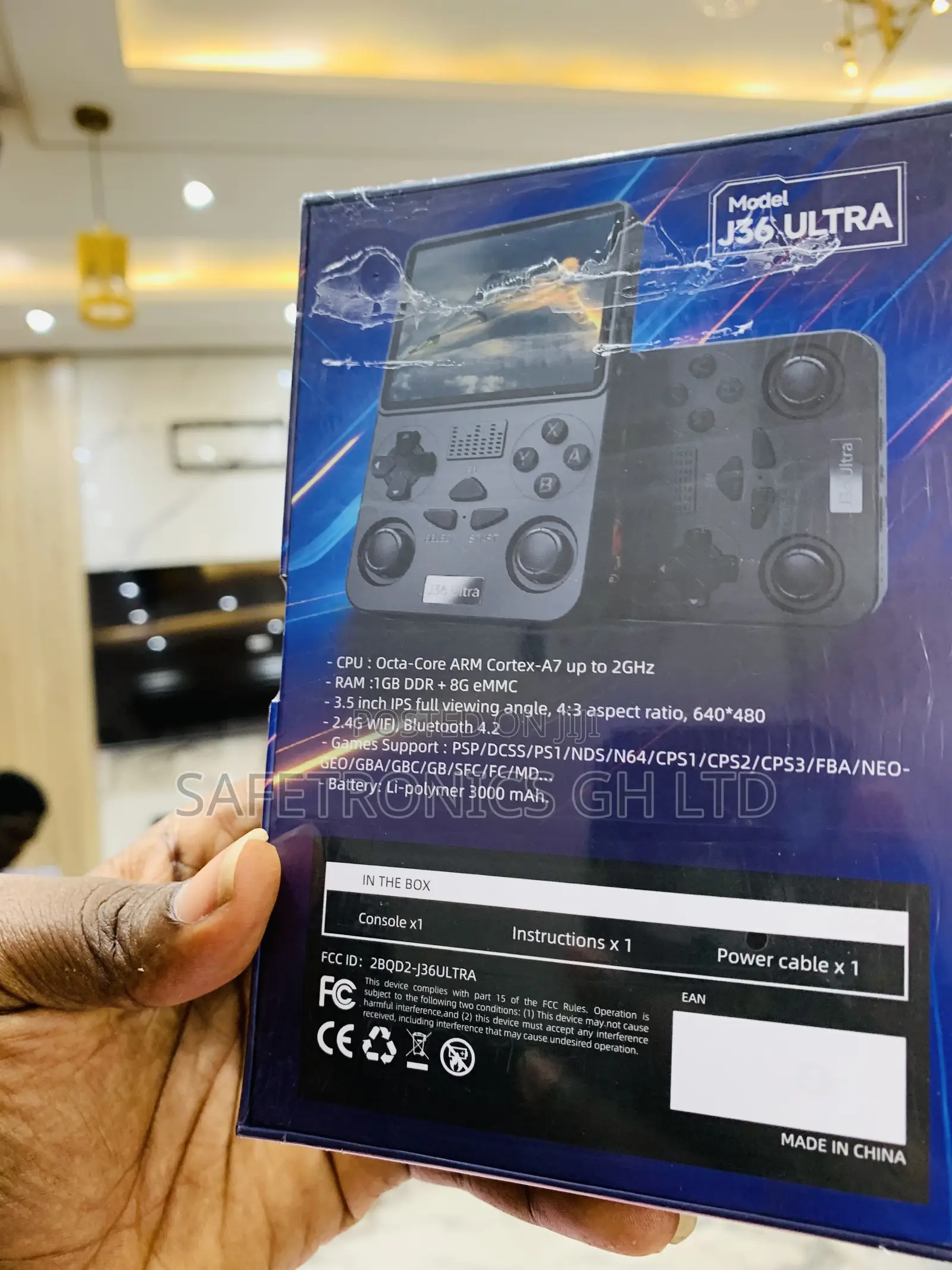 Authentic Sleek J36 Ultra All-in-One Handheld Gaming Console | 1000+
