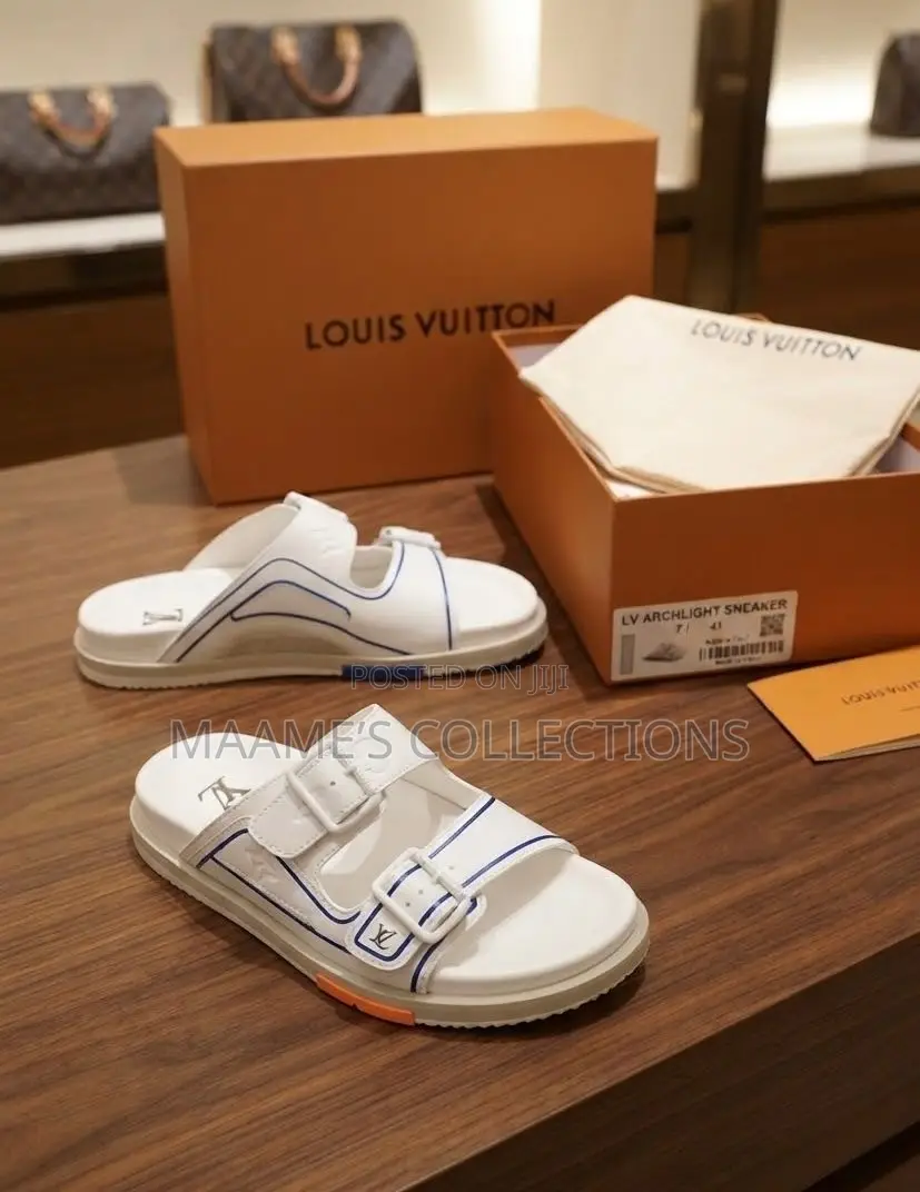 Louis Vuitton Double-Buckle Slide Sandals