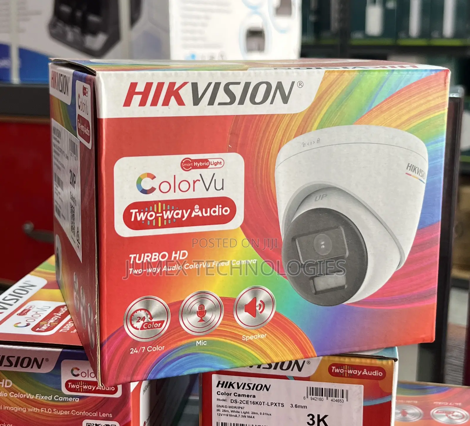 Hikvision Colorvu 2way Audio Analog Camera Dome Ds-2ce72df0t-LPTS 2mp