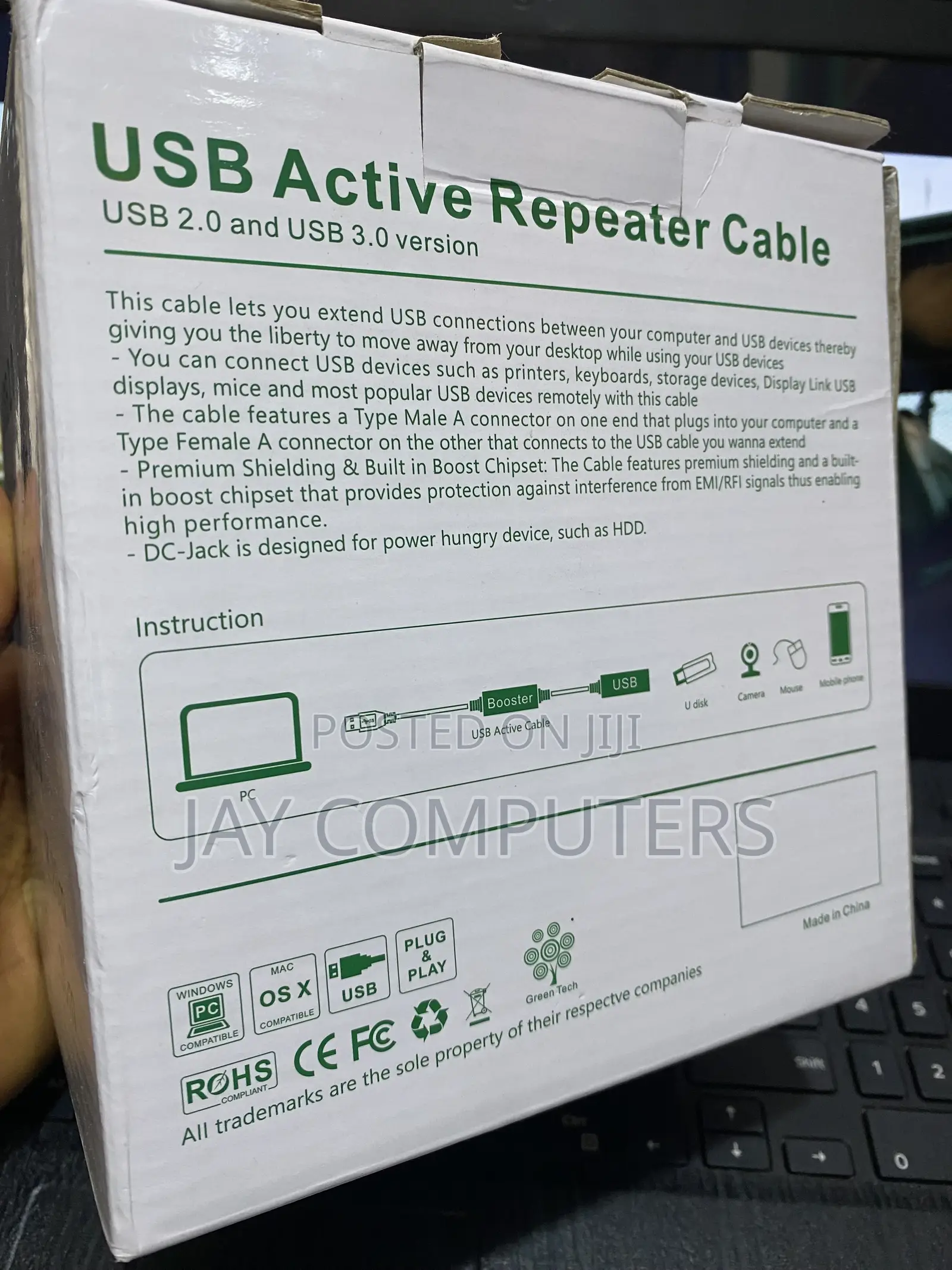 3.0 USB Active Repeater Cable (USB Extension Cable)