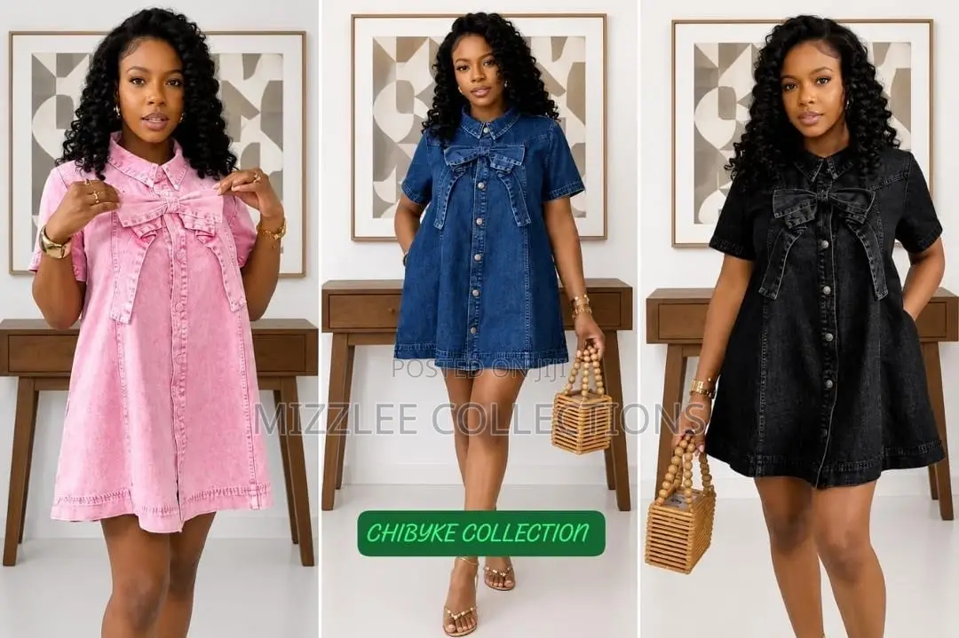 Beautiful Jeans Dress for Ladies M-2xl