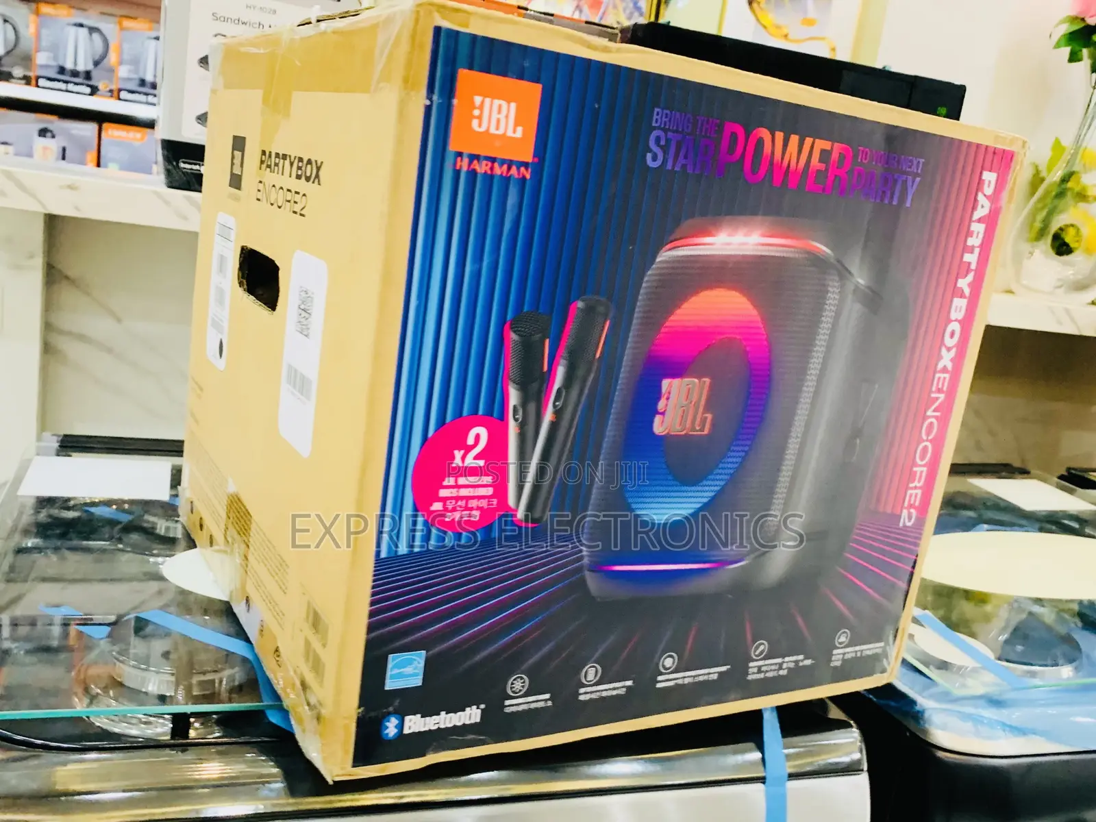 Text Us Fir JBL PartyBox Encore Essential 2 Portable Speaker With Mic
