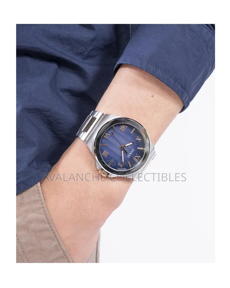 Guess Double Tone Gent's Watch 43mm Case Size.
