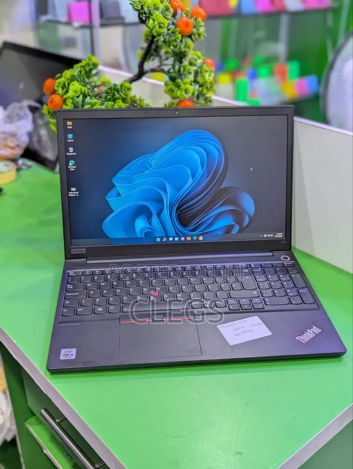 Laptop Lenovo ThinkPad E15 16GB Intel Core i7 SSD 256GB