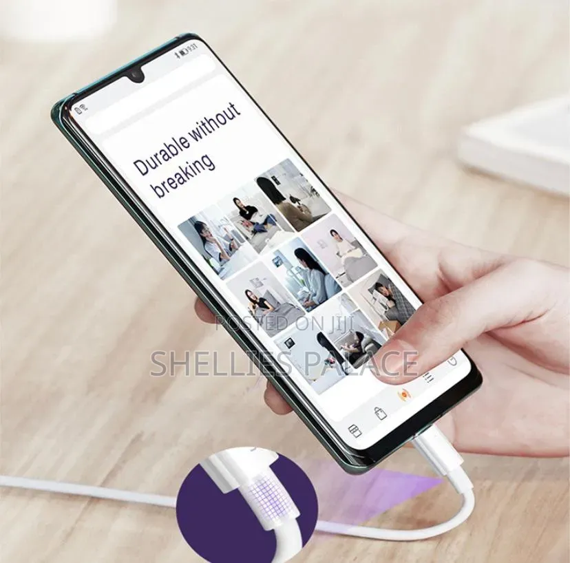 Type-C Data Cable, 5a Super Fast Charging Cable,Double-Sided