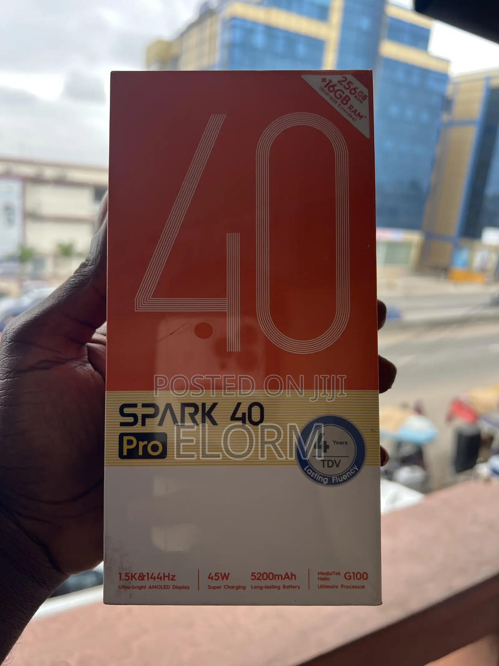 New Tecno Spark 40 Pro 256 GB Black