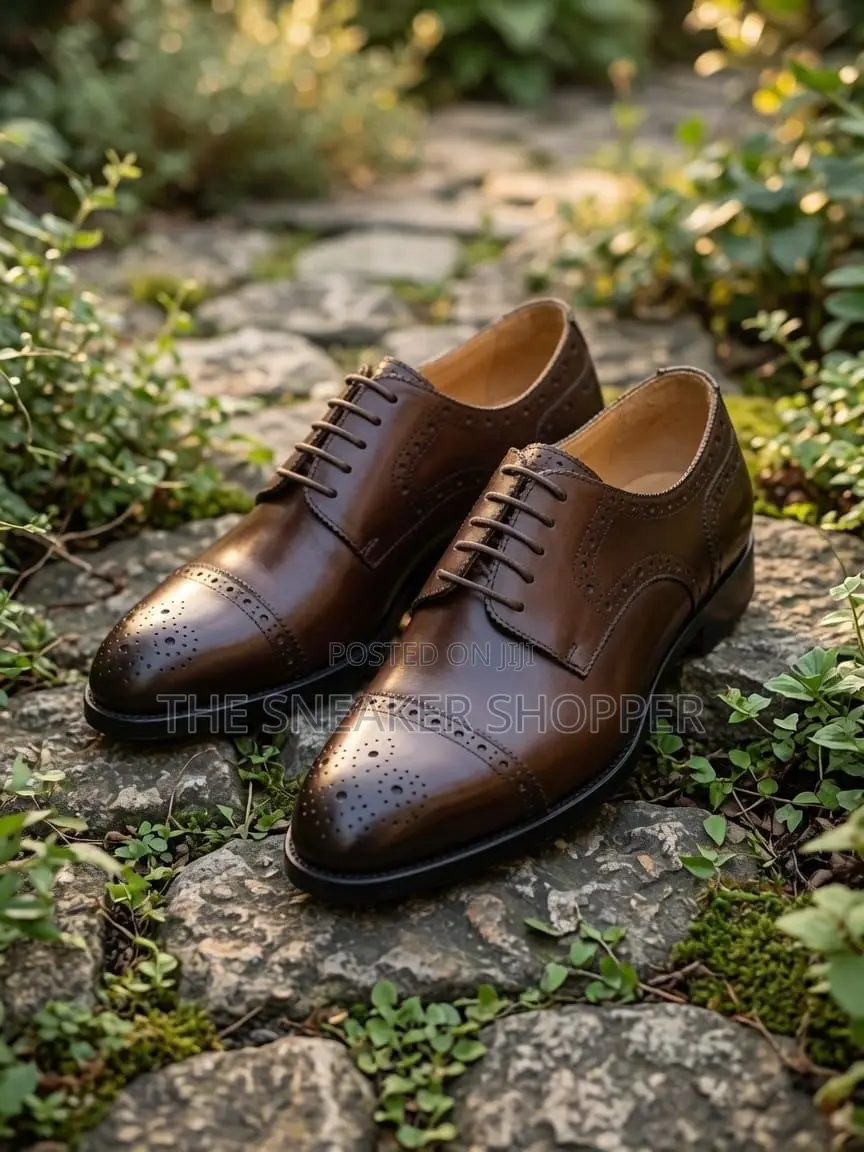Brown Derby Cap-Toe Brogue Shoe