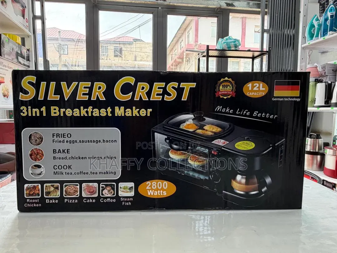 12L Silver Crest 3in1 Breakfast Maker - Pay on Delivery Accra