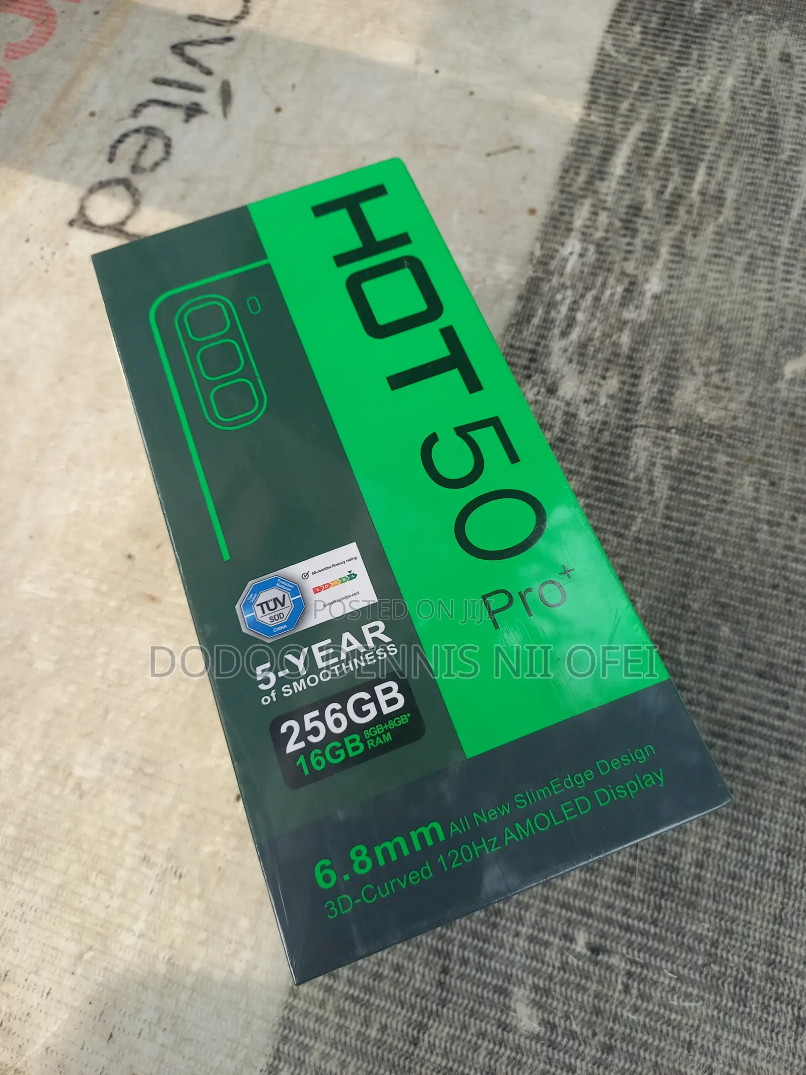 New Infinix Hot 50 Pro+ 4G 256 GB Black