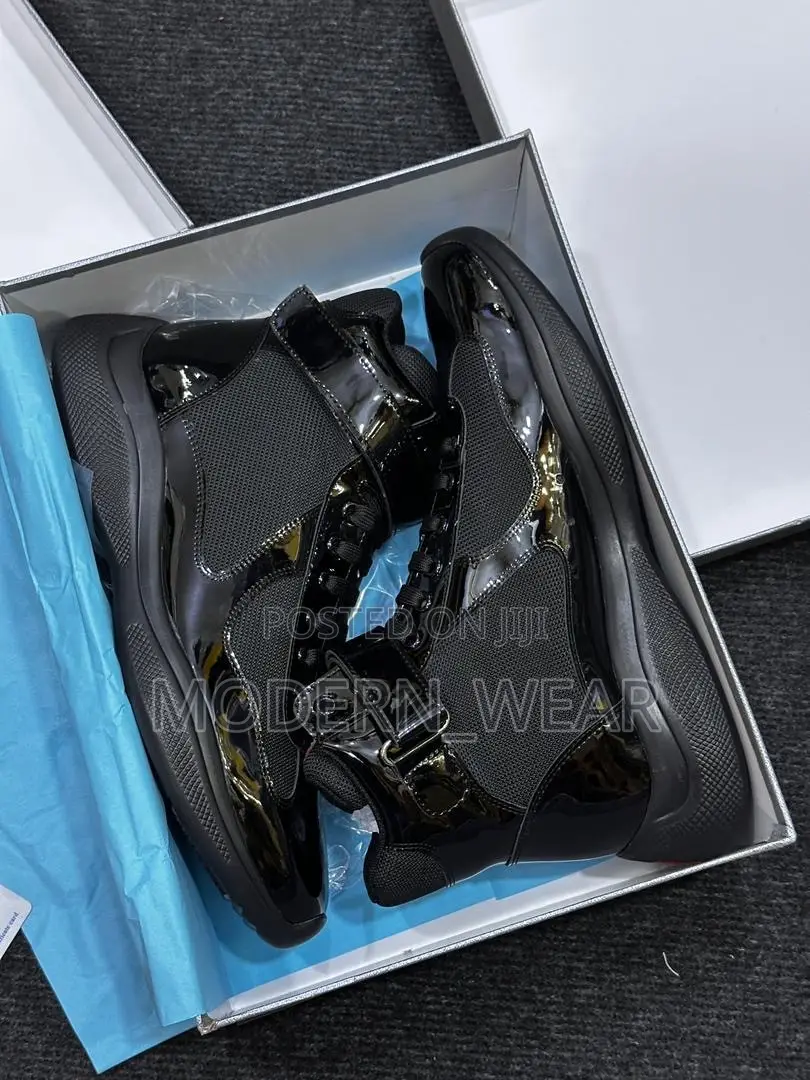 Prada America’s Cup Bike High Top Sneakers