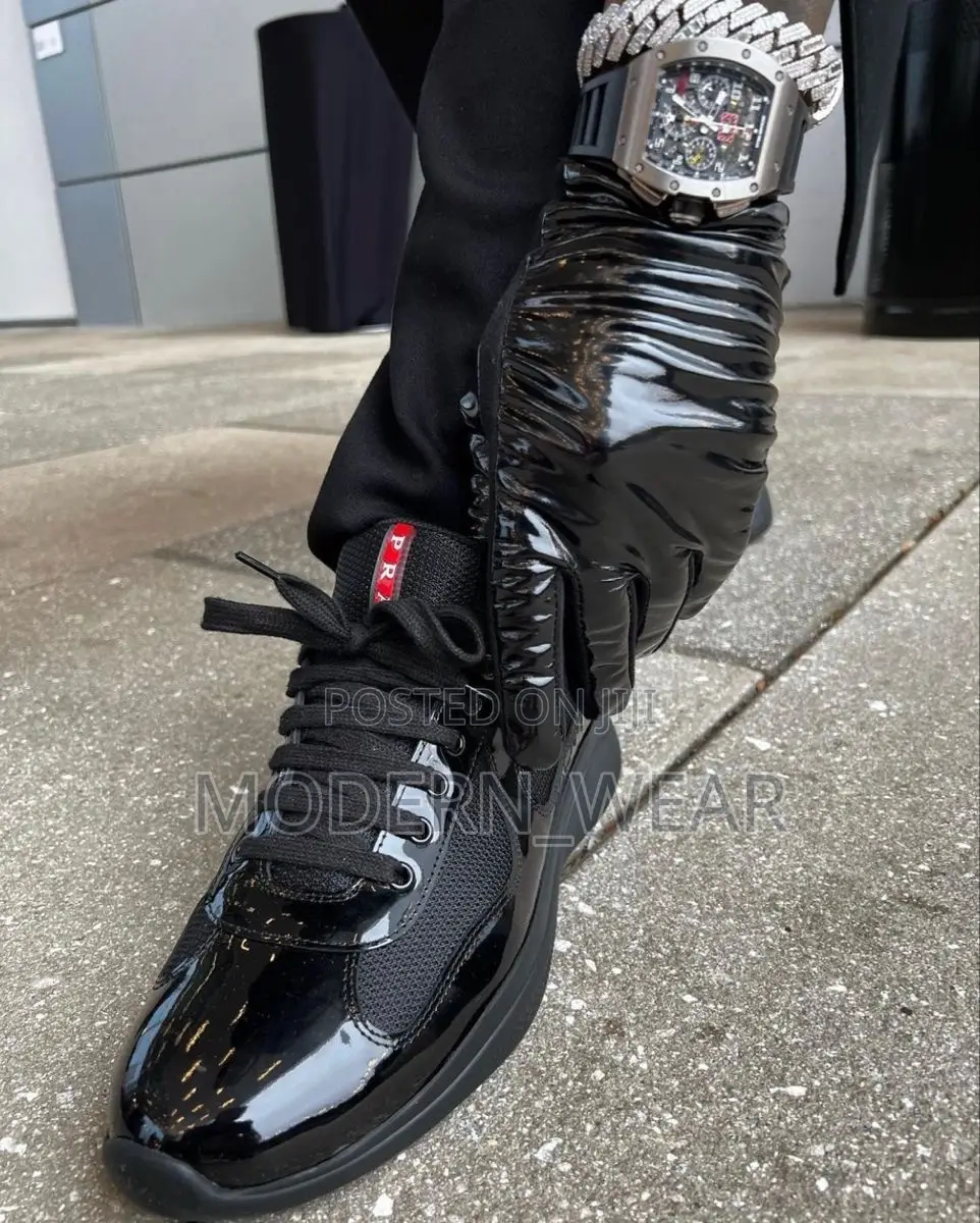 Prada America’s Cup Bike High Top Sneakers