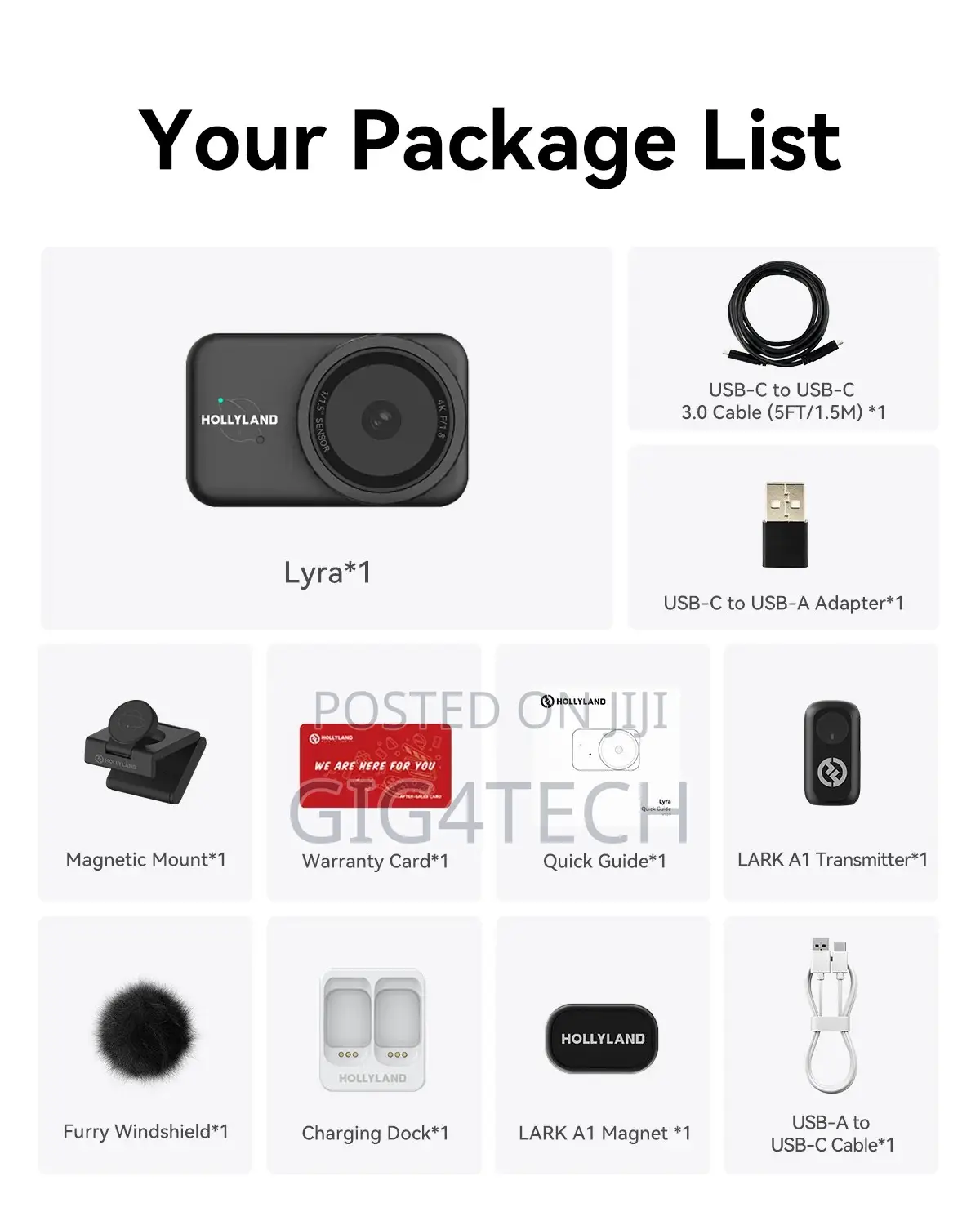 Hollyland Lyra 4k Uhd Webcam With Wireless Microphone