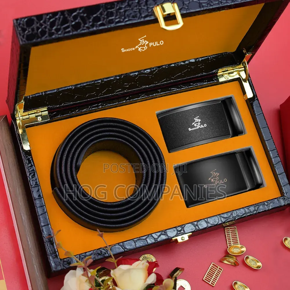 Men's Leather Belt Gift Box Package- Fast Delivery in 2 Hours