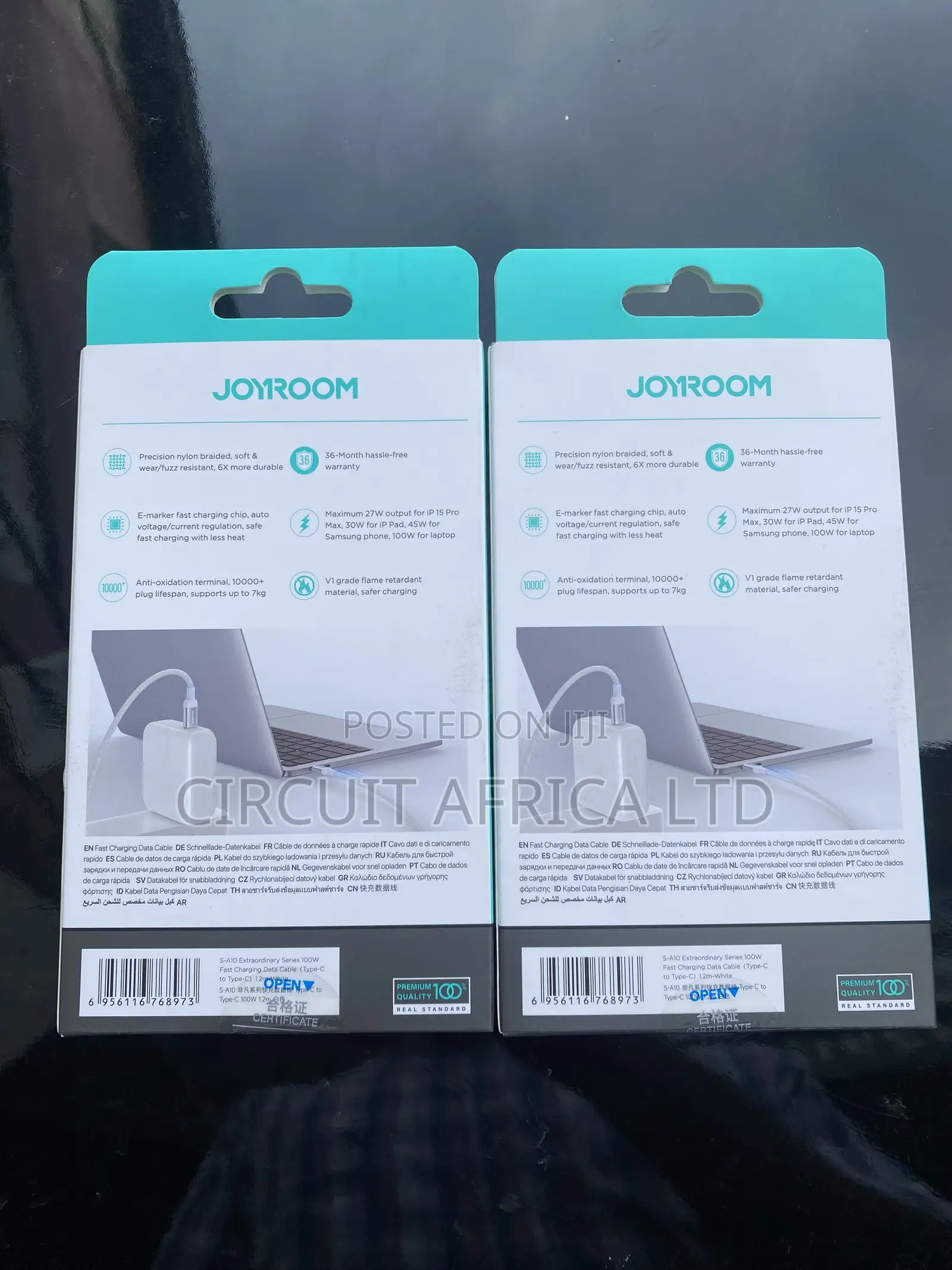 Joyroom 100W PD Type-C to Type-C Fast Charging Cable (1.2m / 4ft)