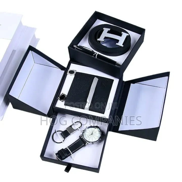 Hermes Belt Wallet Watch Key Holder Pen Cufflinks Gift Set Package Box