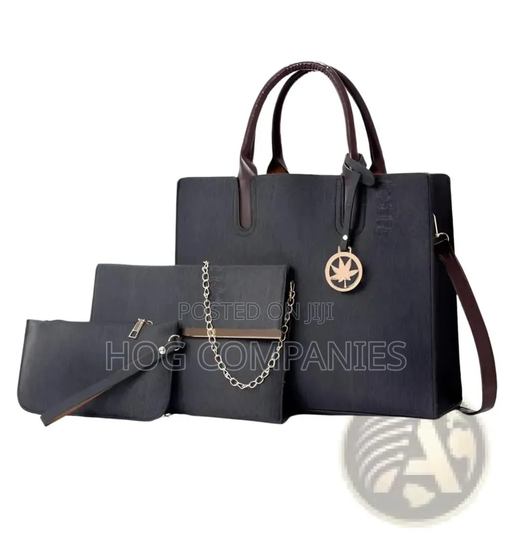 Ladies 3 in 1 Leather Handbag Purse Clutch- Fast Delivery in 2hrs