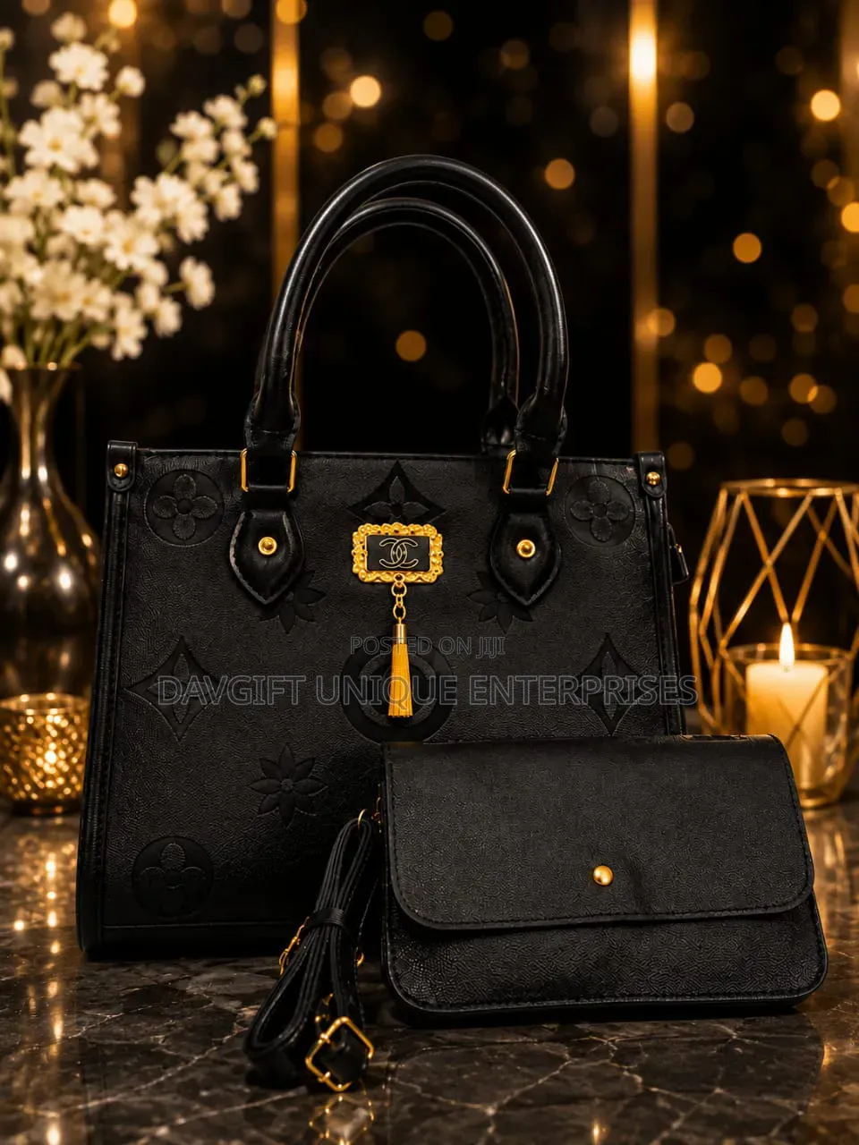 Elegant but Classic Original Luxerious Ladies 2in1 Leather Hand Bags
