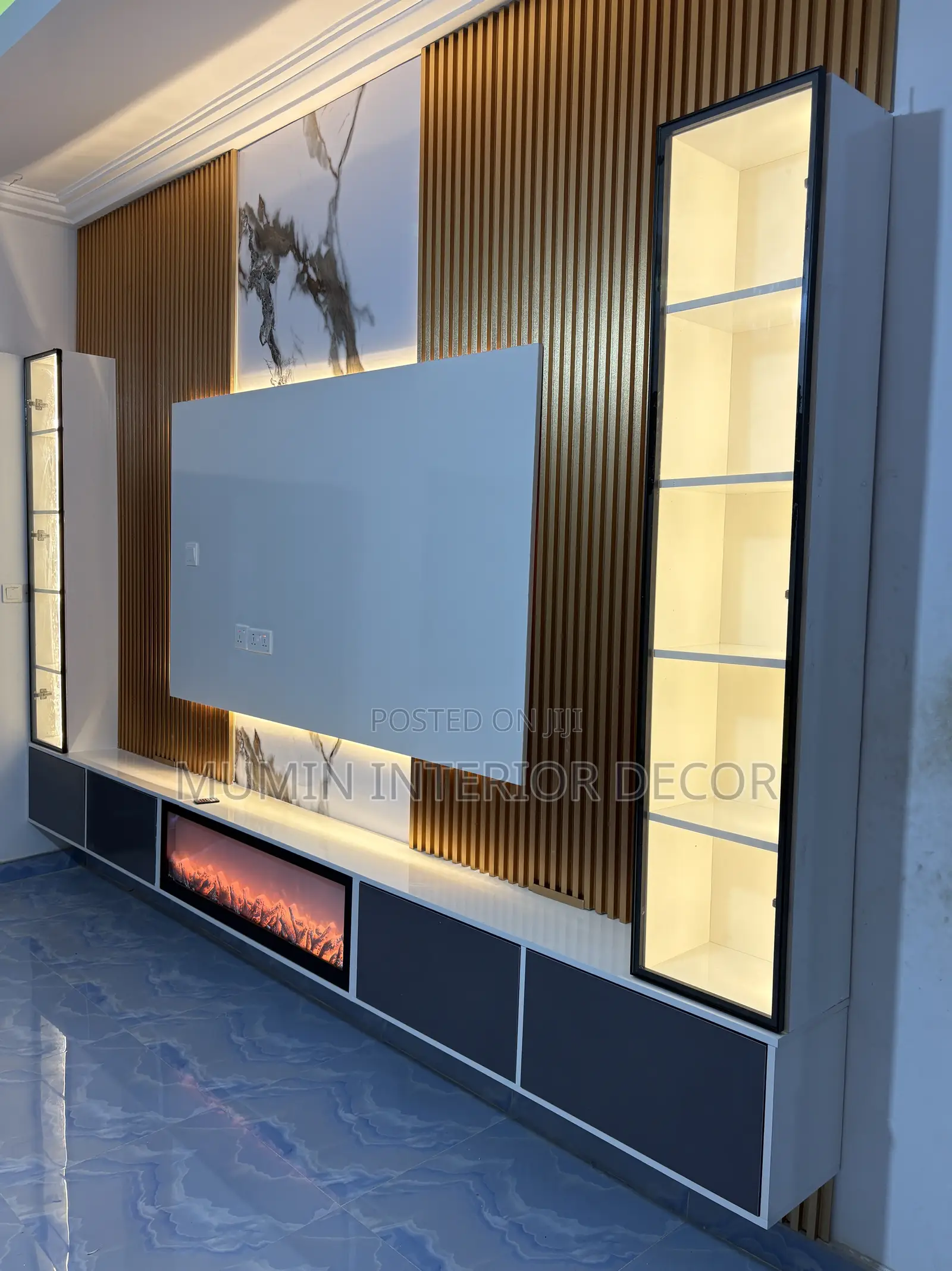 Modern Luxury TV Wall Unit – Custom Made