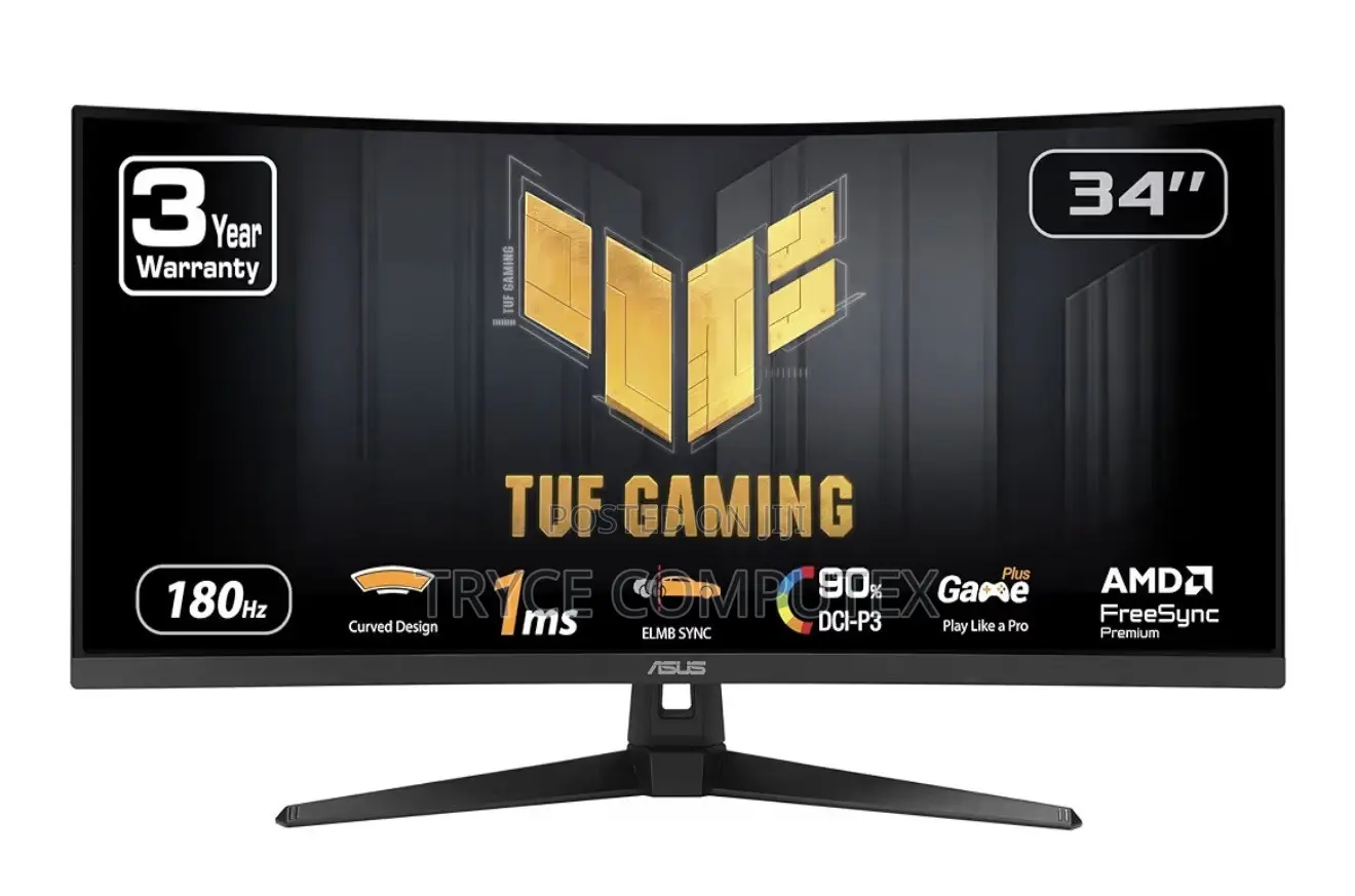 ASUS Tuf Gaming QHD 1440p 180hz Curved Monitor