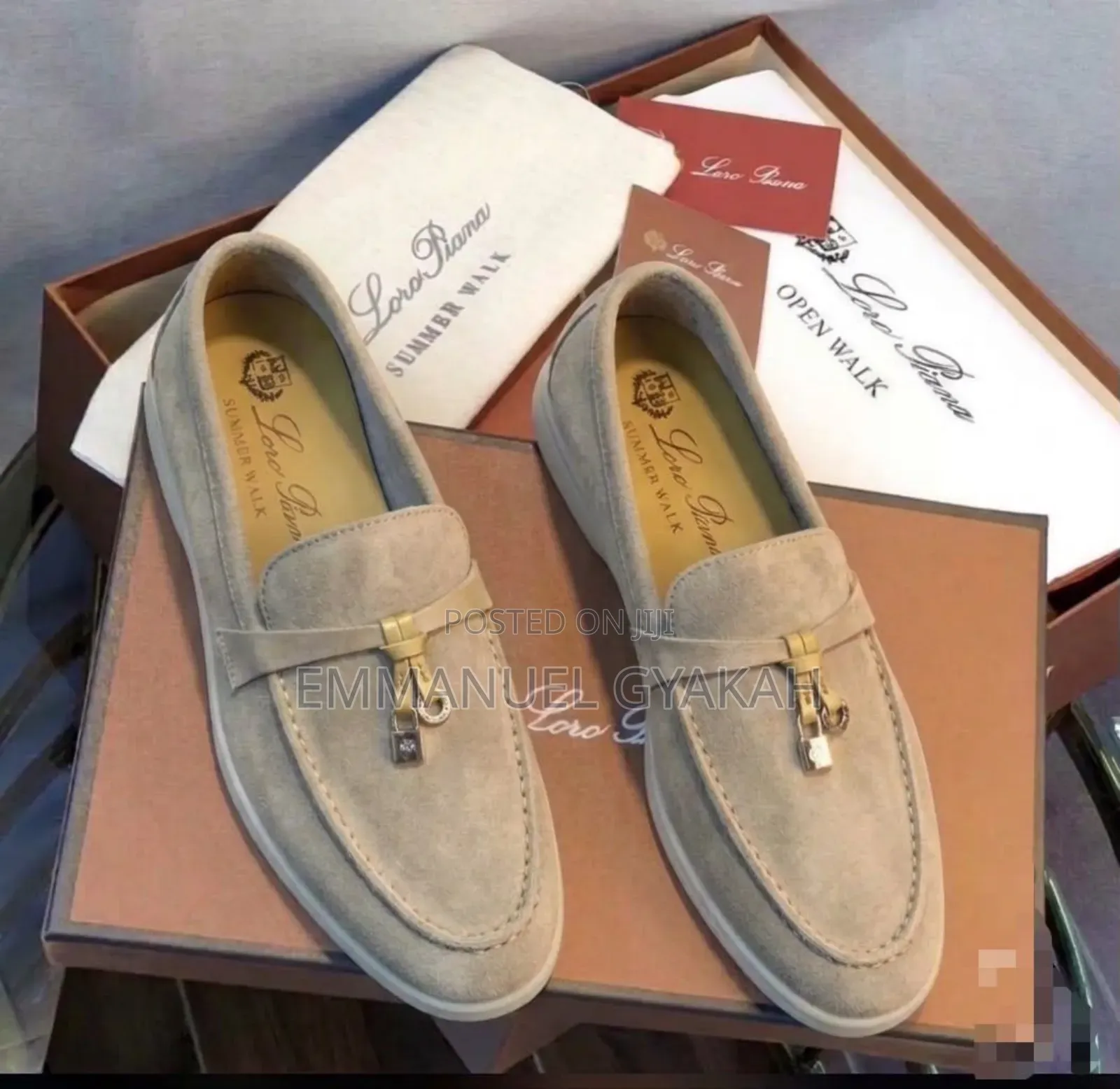 Loro Piana Summer Walk Suede Loafers