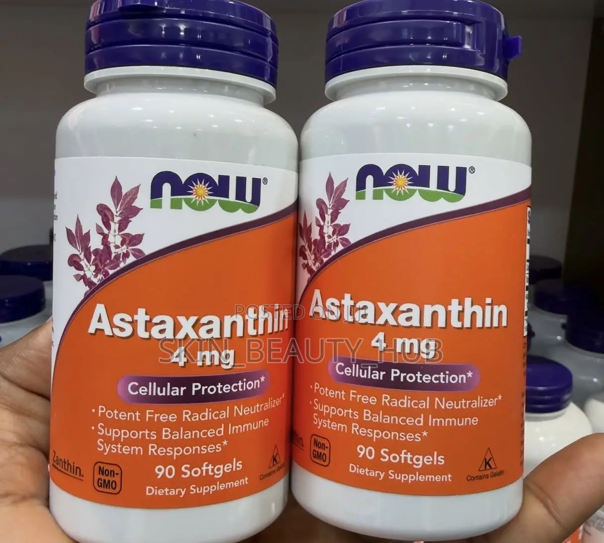 Now Astaxanthin 4 Mg 90 Softgels