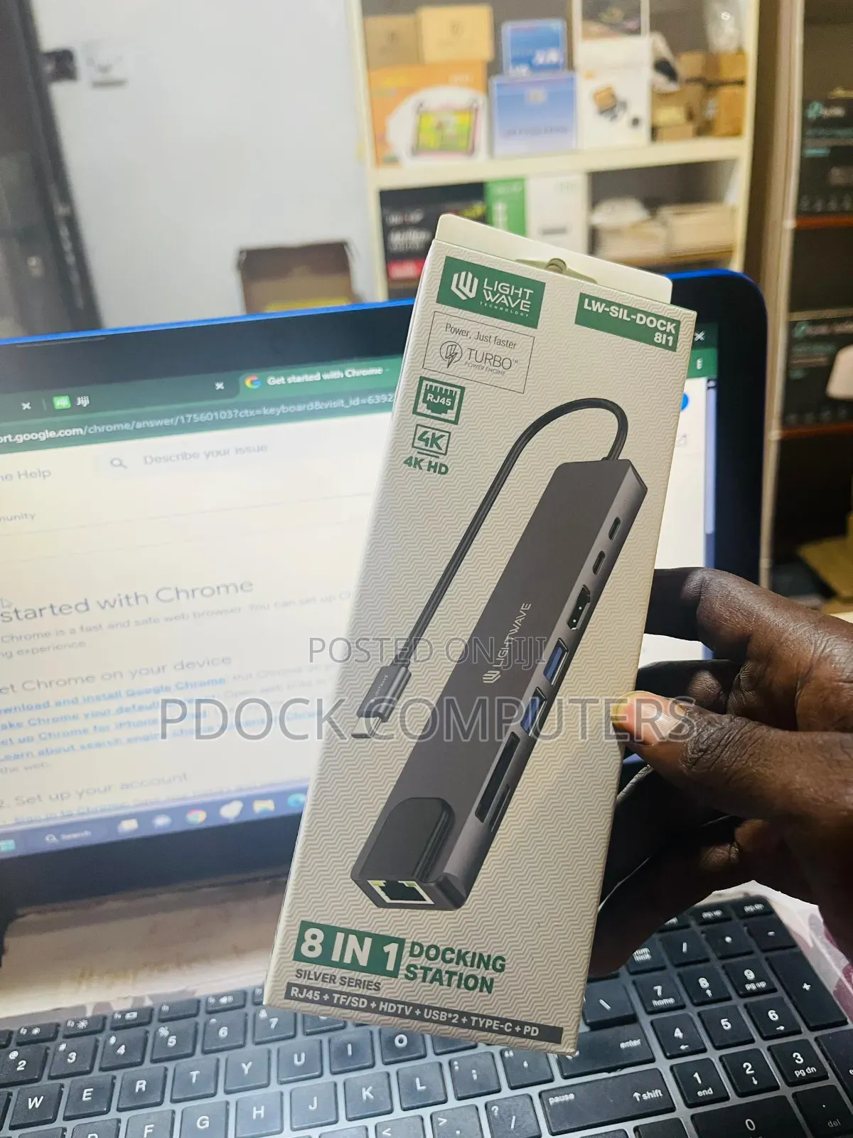 USB-C 8-in-1 Hub Hdmi Rj45 Sd Tf USB 3.0 Pd Adapter