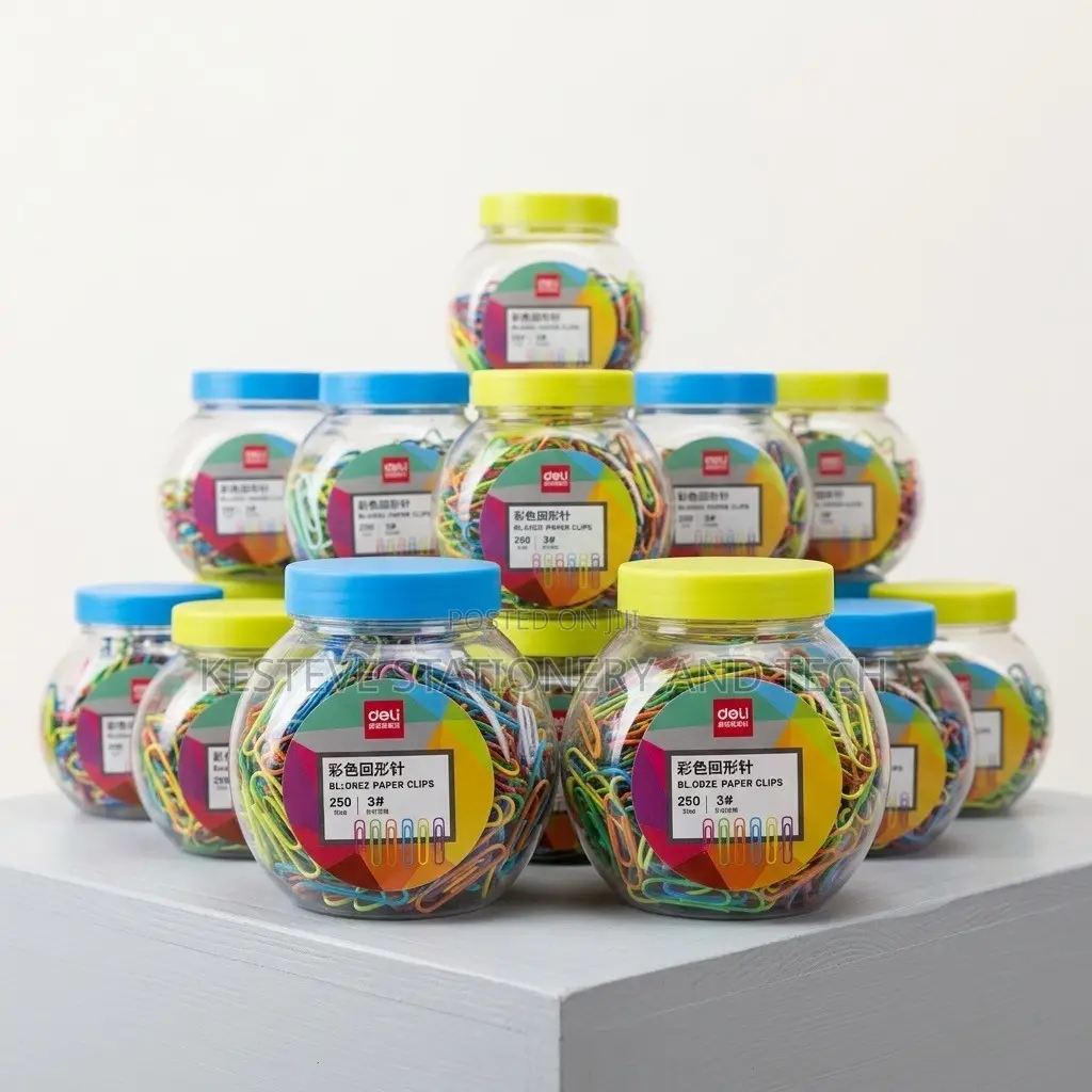 Colorful Paper Clips – 250pcs/Pack