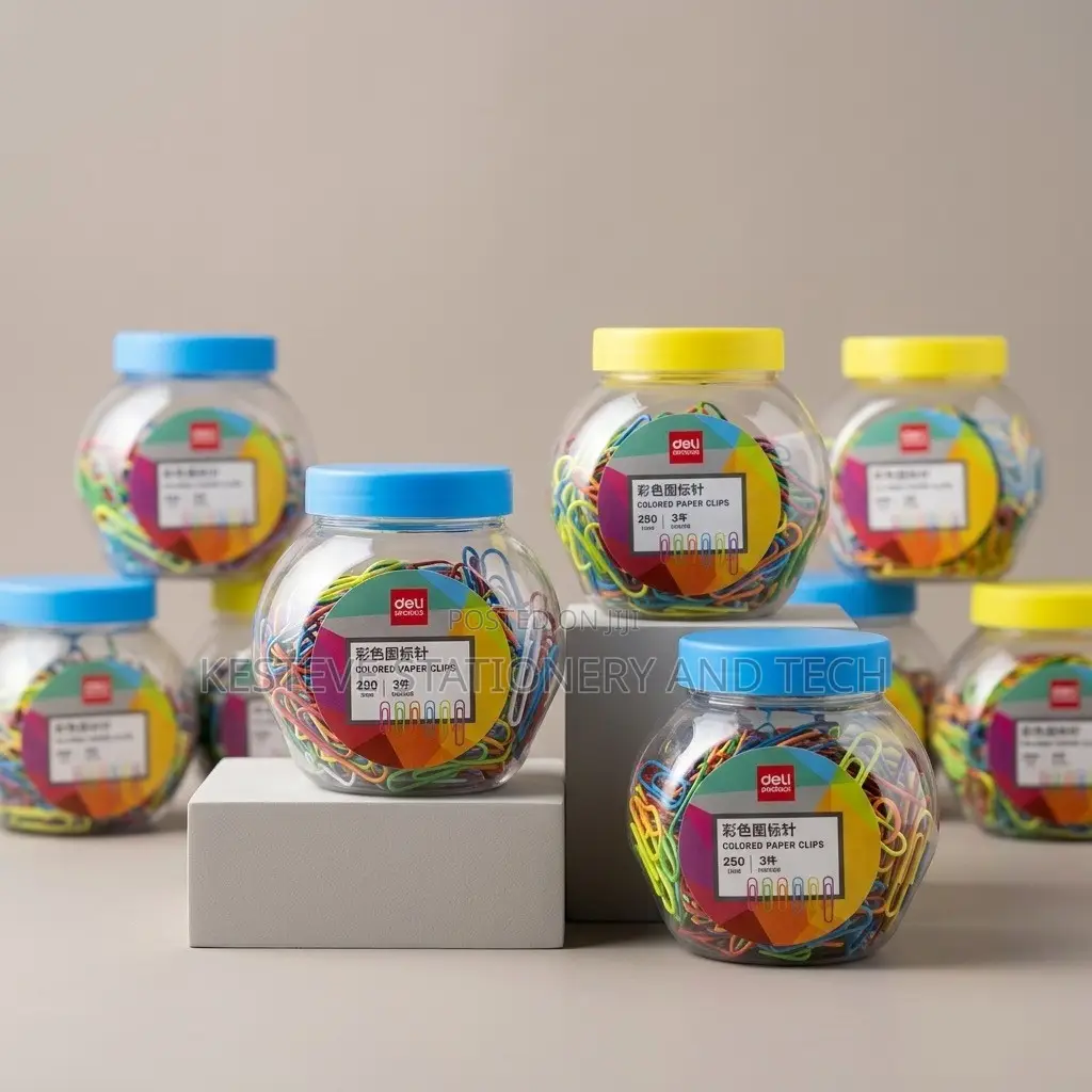 Colorful Paper Clips – 250pcs/Pack