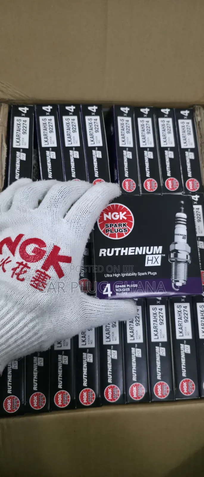 Original NGK Ruthenium LKAR7AHX-S Spark Plugs 14 Long