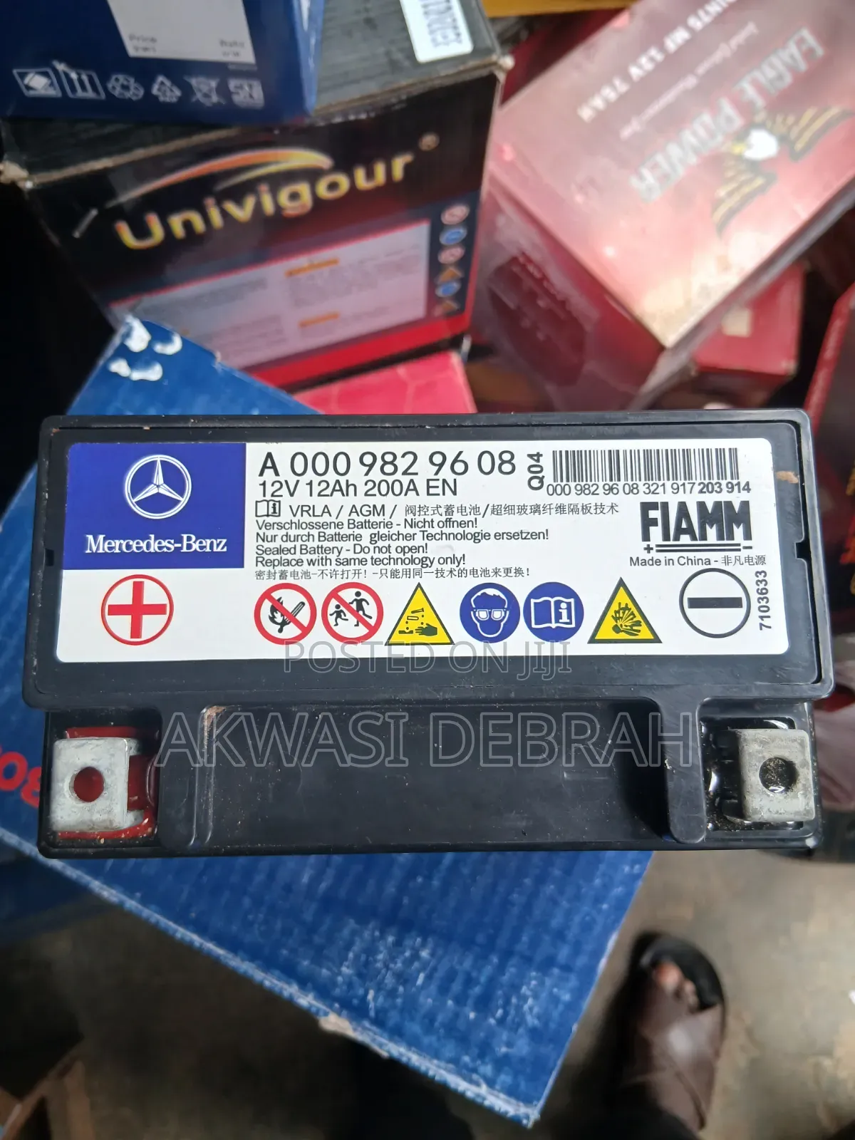 Original Auxiliary Batteries for Benz 12v 12Ah