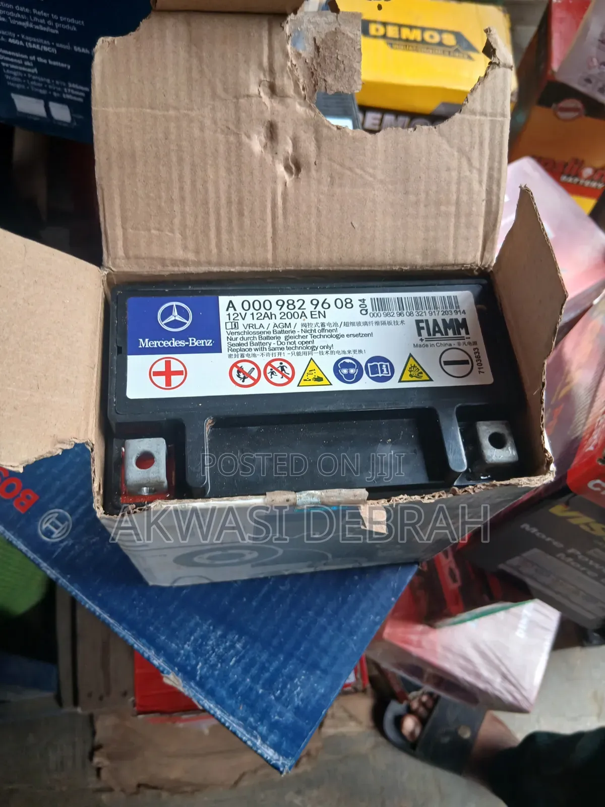 Original Auxiliary Batteries for Benz 12v 12Ah