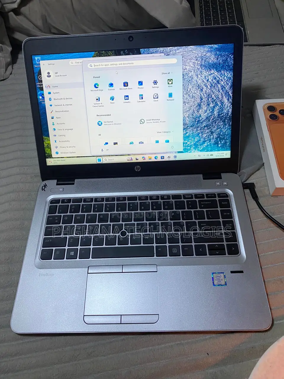 Laptop HP EliteBook 840 G4 8GB Intel Core i5 SSD 256GB
