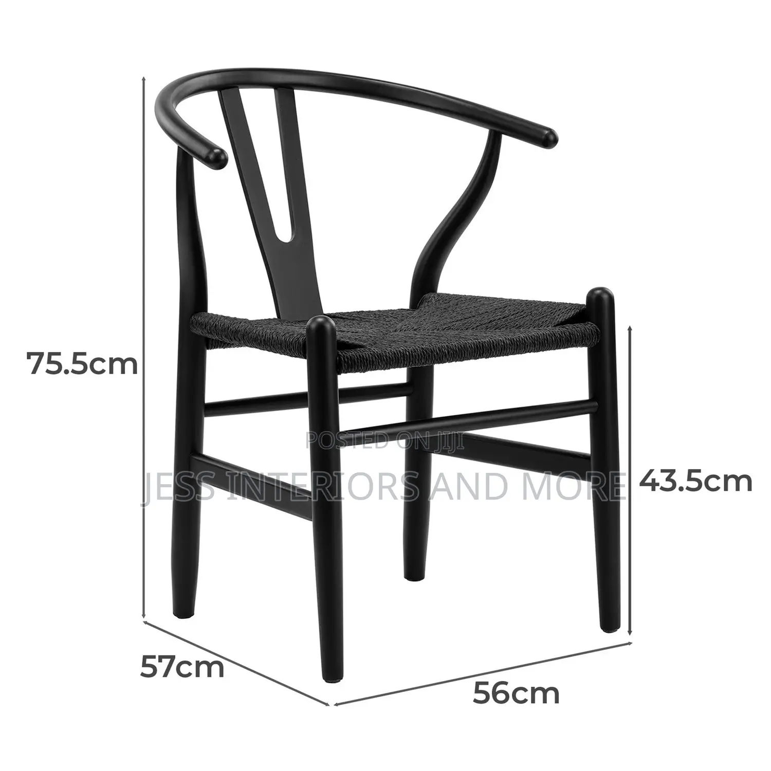 Dining Chair(Black) Wishbone
