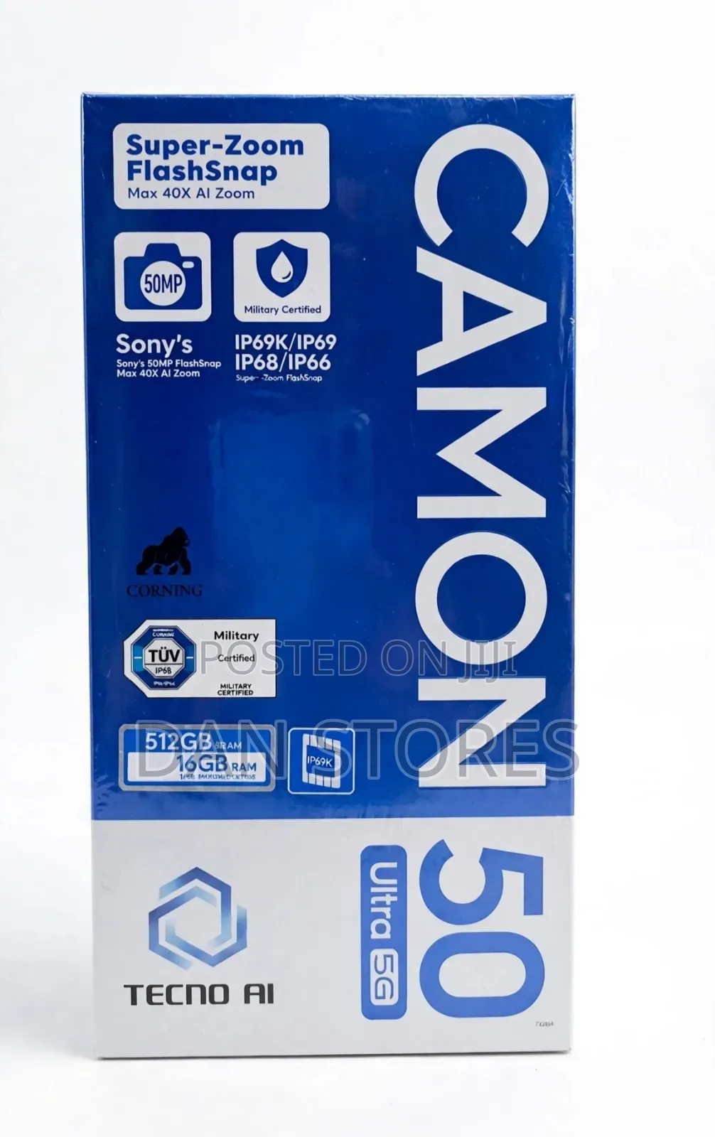 New Tecno Camon 50 256 GB Gold