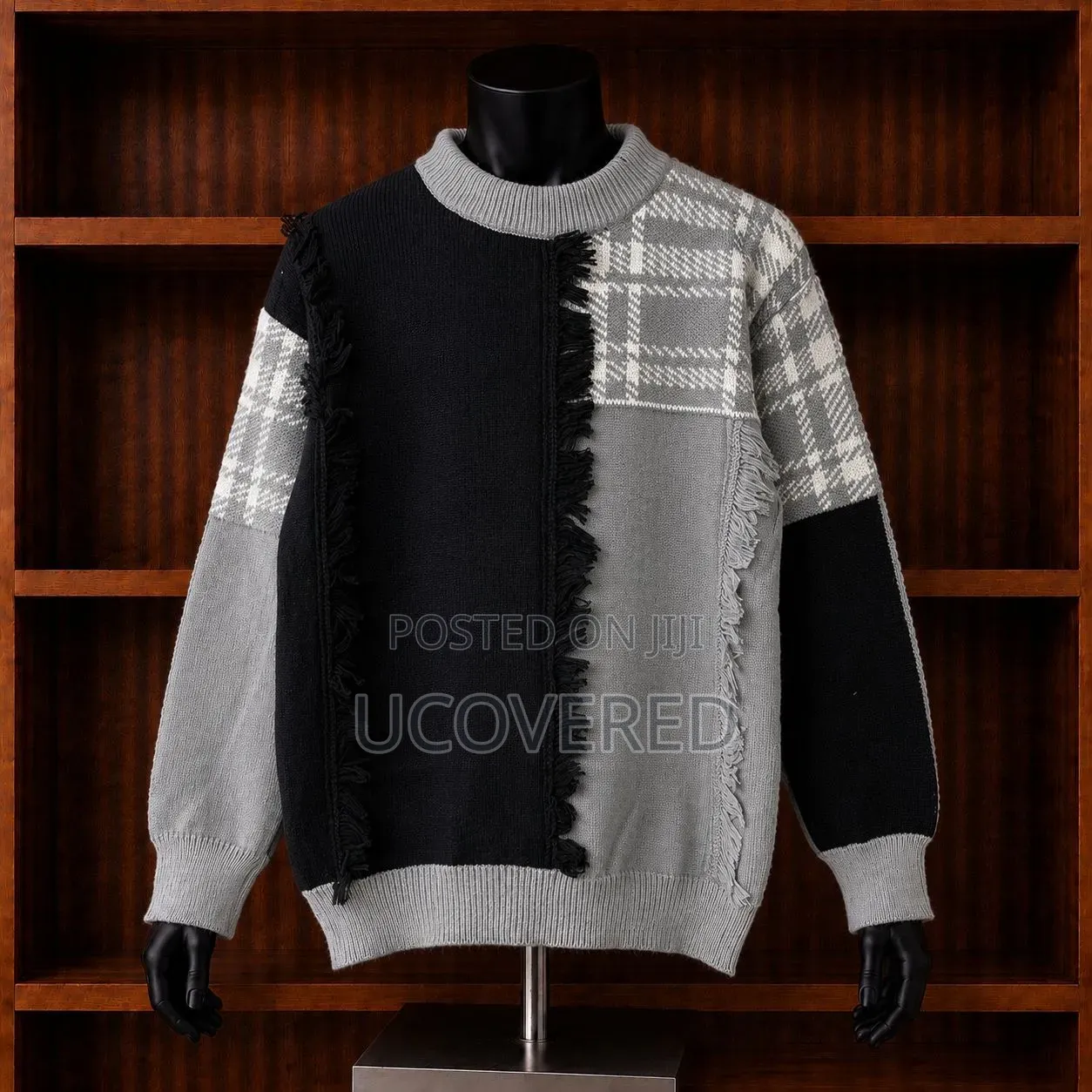 Colorblocked Knit Crewneck Pullovers