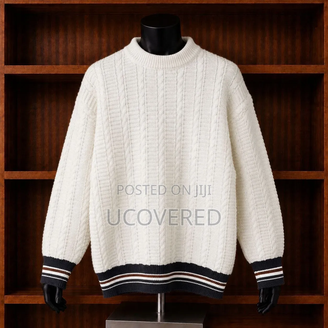 Colorblocked Knit Crewneck Pullovers