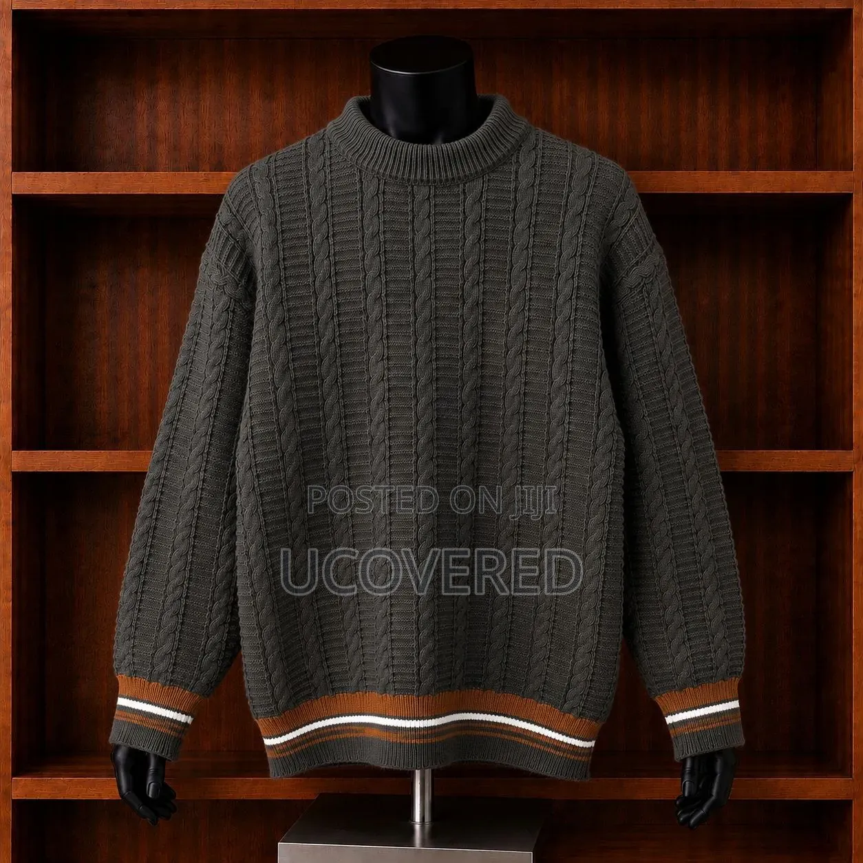 Colorblocked Knit Crewneck Pullovers
