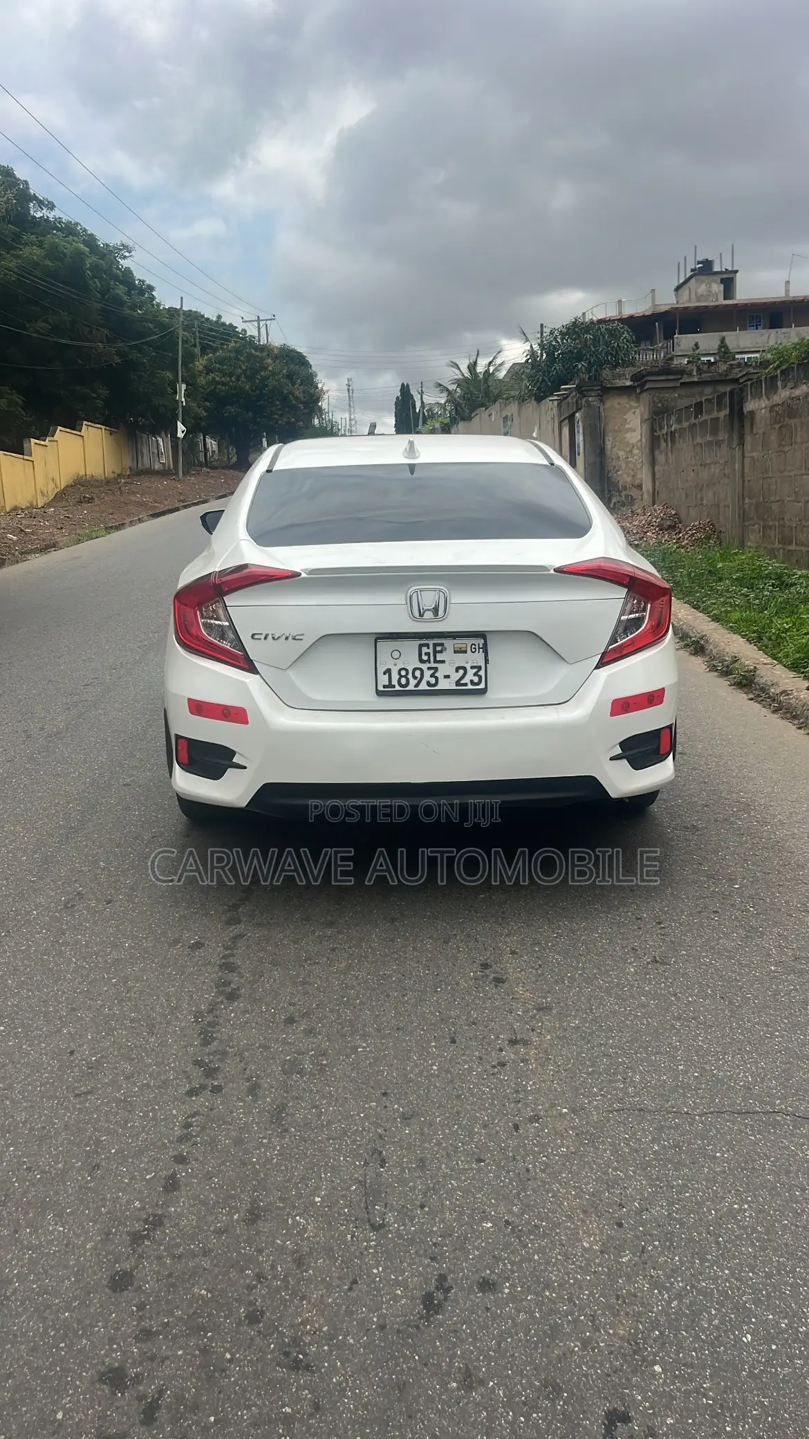 Honda Civic EX-L 4dr Sedan (1.5L 4cyl) 2017 White