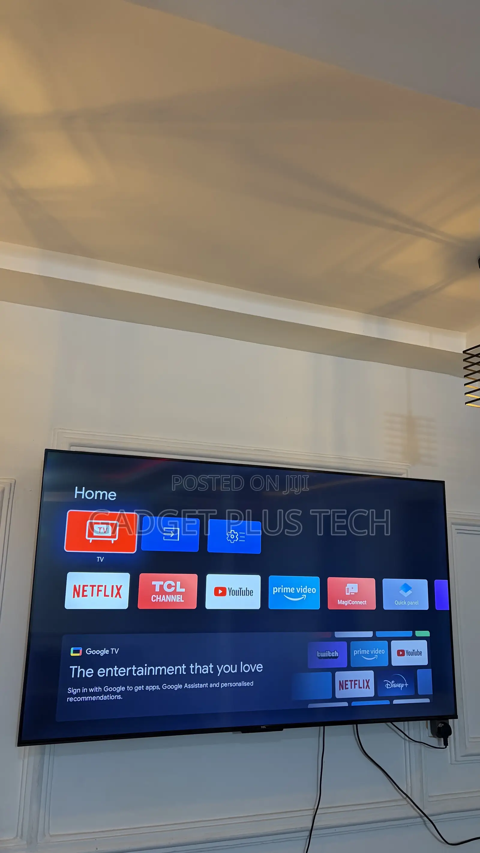 2026 55” TCL 4K Google TV (Europe Standard)