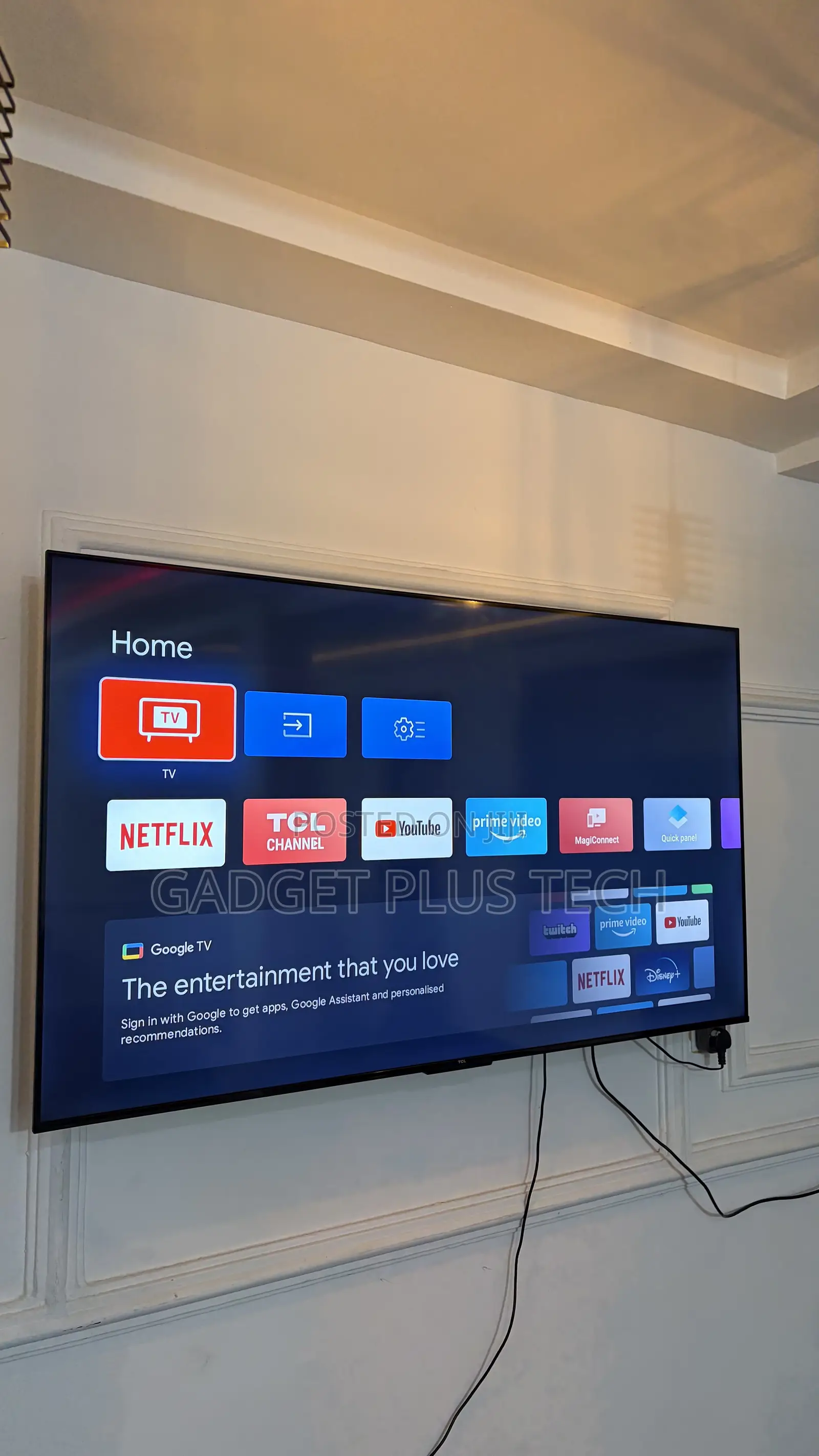 2026 55” TCL 4K Google TV (Europe Standard)