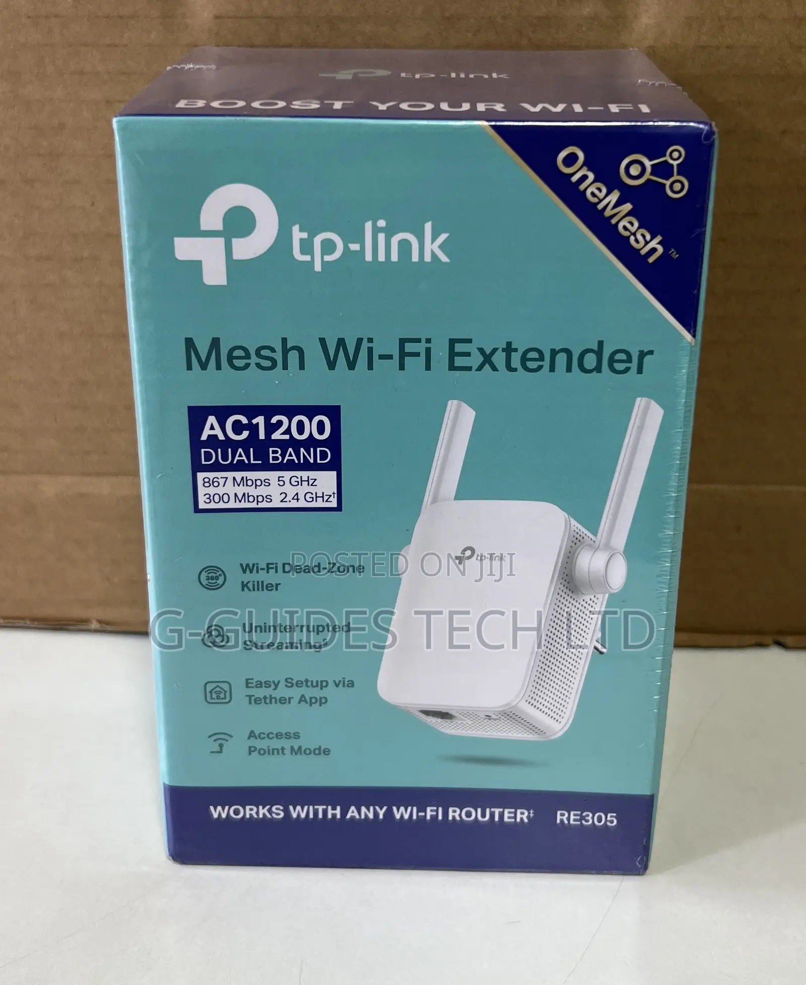 TP-Link AC1200 Mesh Wi-Fi Range Extender RE305