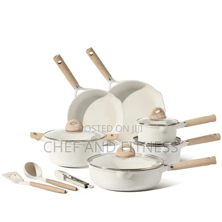 Carote 13-Piece Ceramic Nonstick Cookware Set for All Stoves