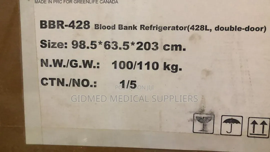 Blood Bank Fridge 428L Double Door
